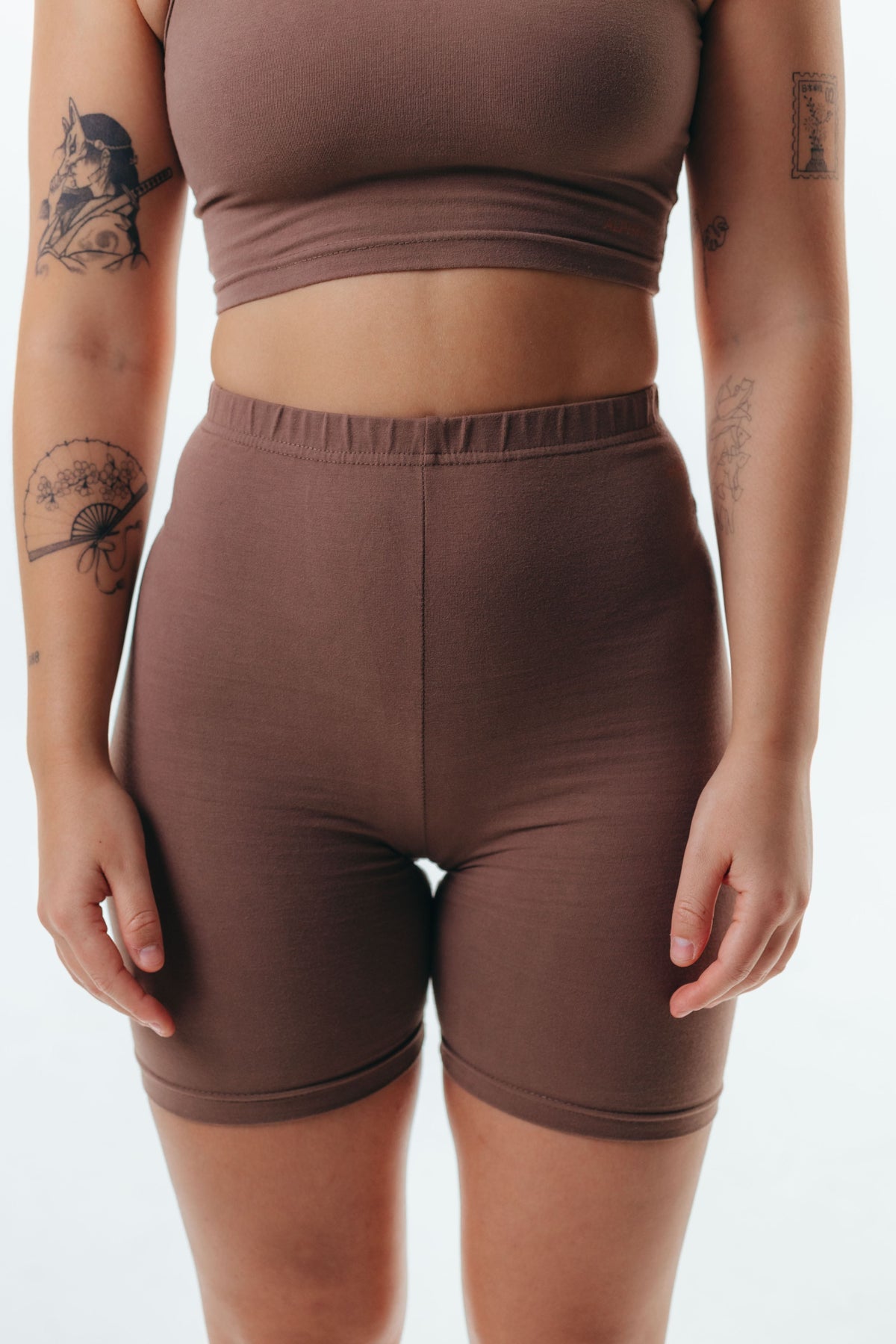 The Cotton Bike Shorts - Mocha