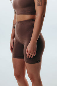 The Cotton Bike Shorts - Mocha