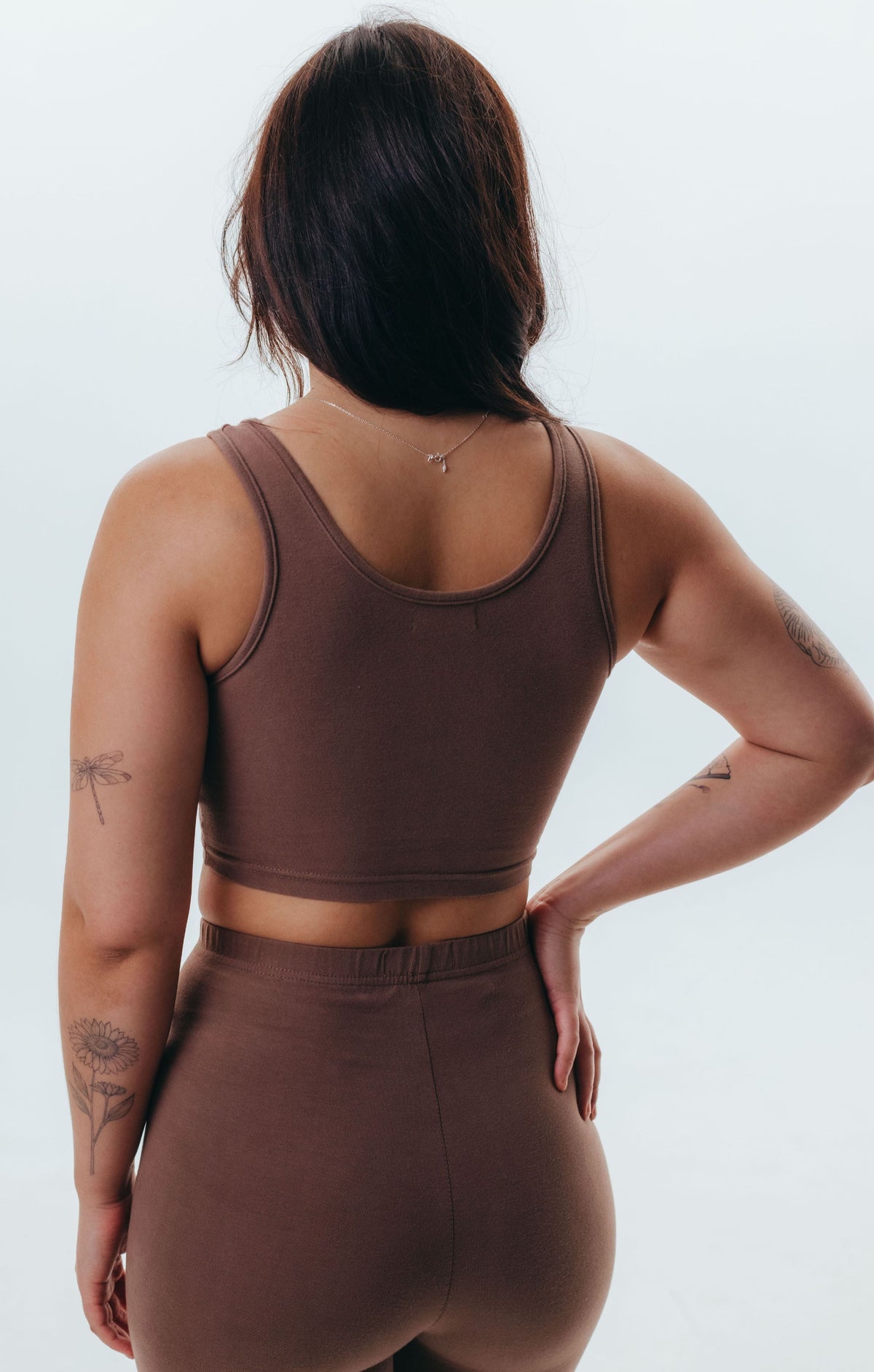 The Cotton Crop Top - Mocha