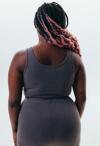 The Cotton Crop Top - Grey