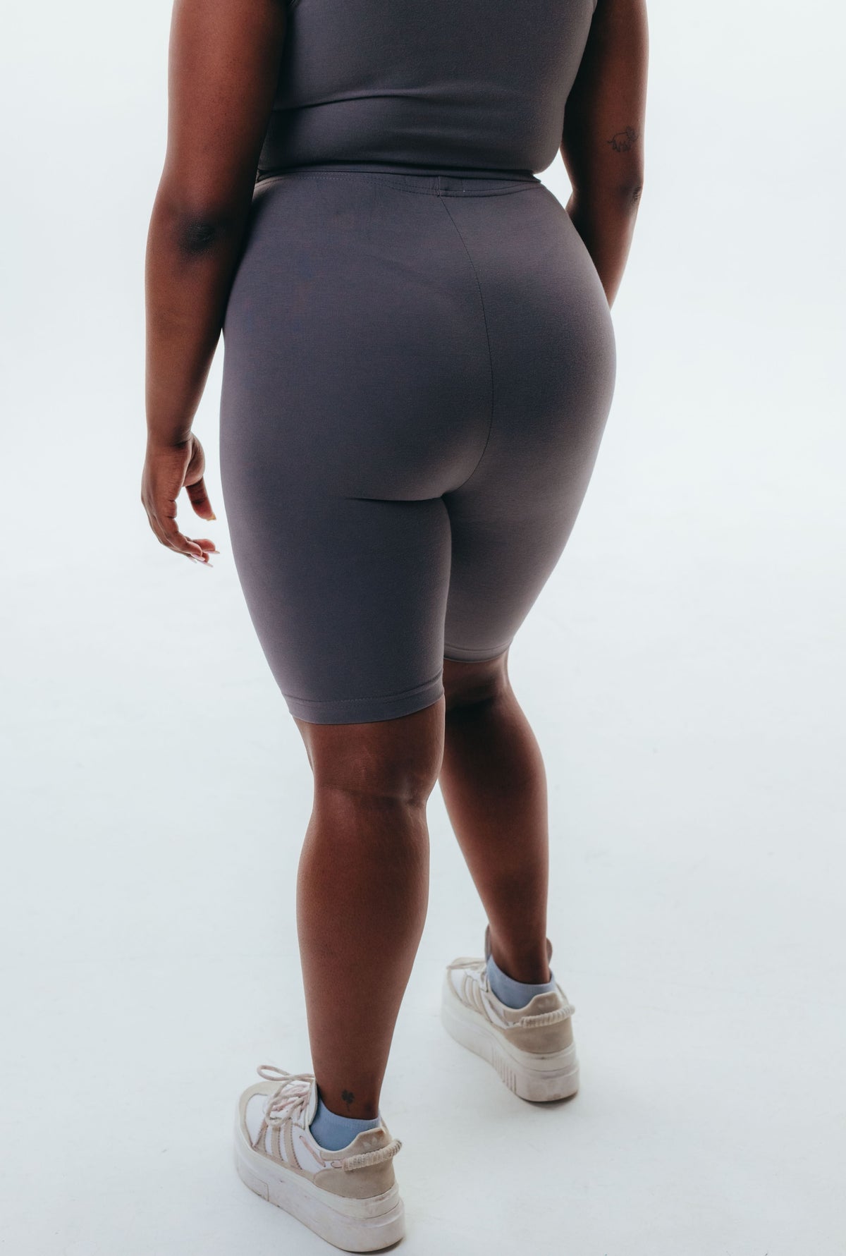 The Cotton Bike Shorts - Grey