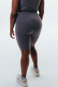 The Cotton Bike Shorts - Grey