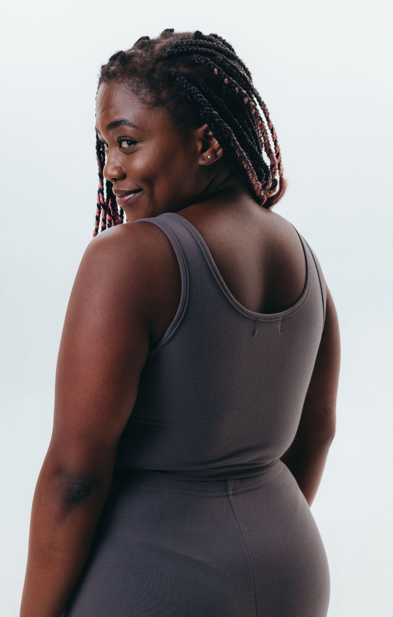The Cotton Crop Top - Grey