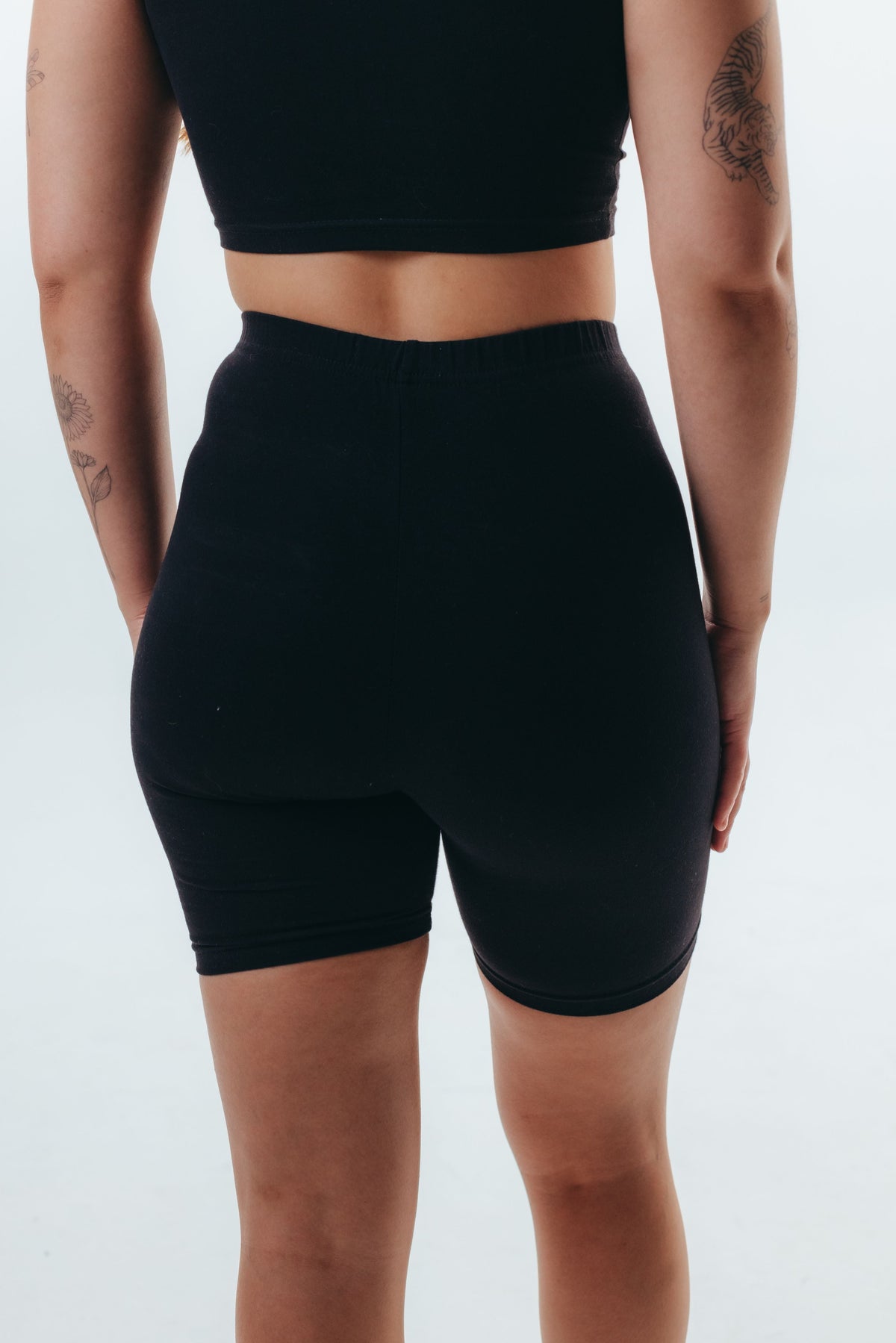 The Cotton Bike Shorts - Black