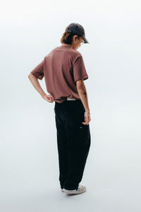 The Oversized Tee - Washed Chocolate