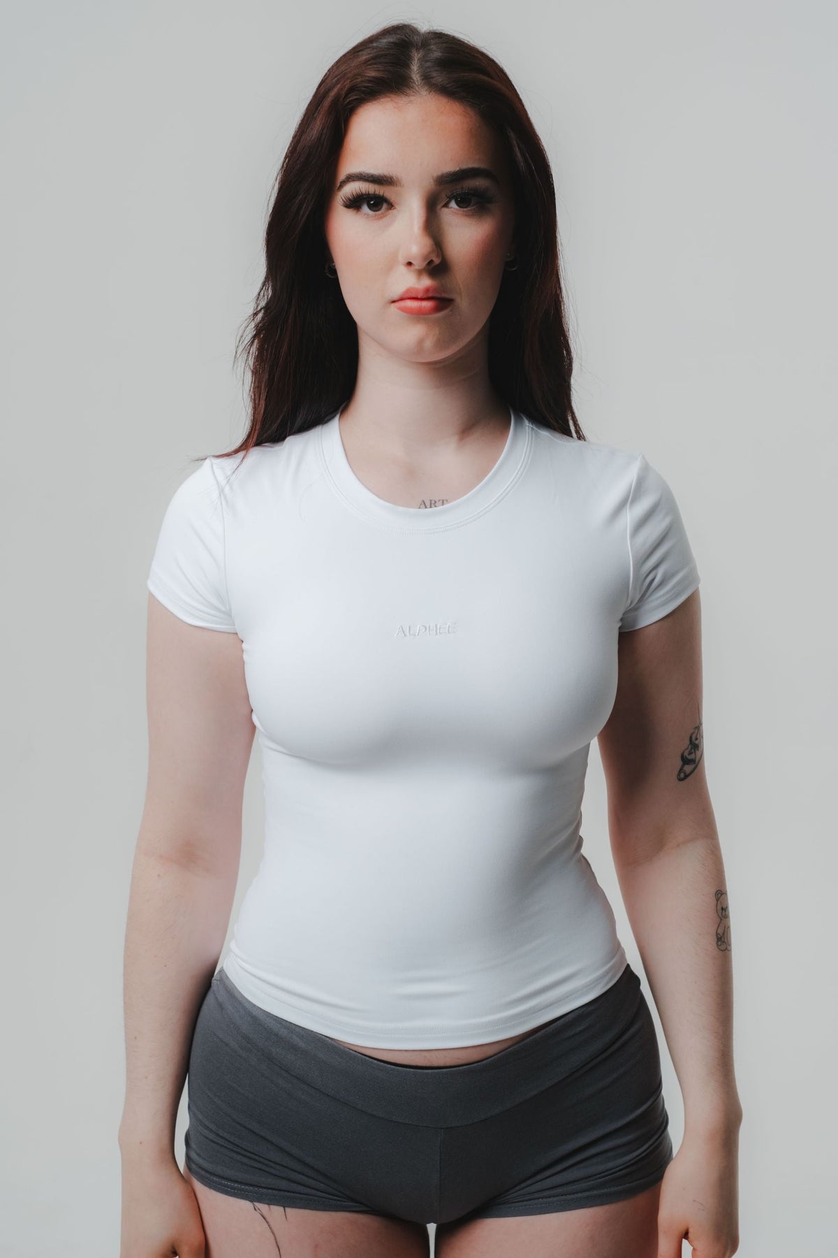 The Second Skin Tee - Sueded White