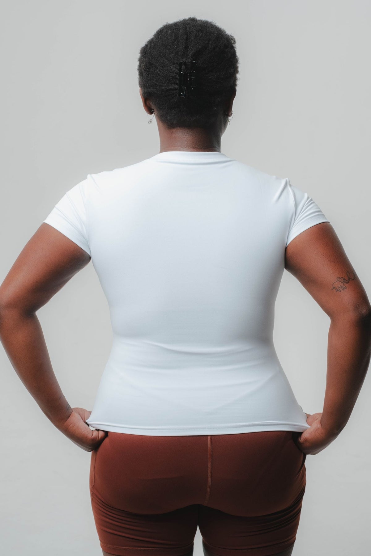The Second Skin Tee - Sueded White