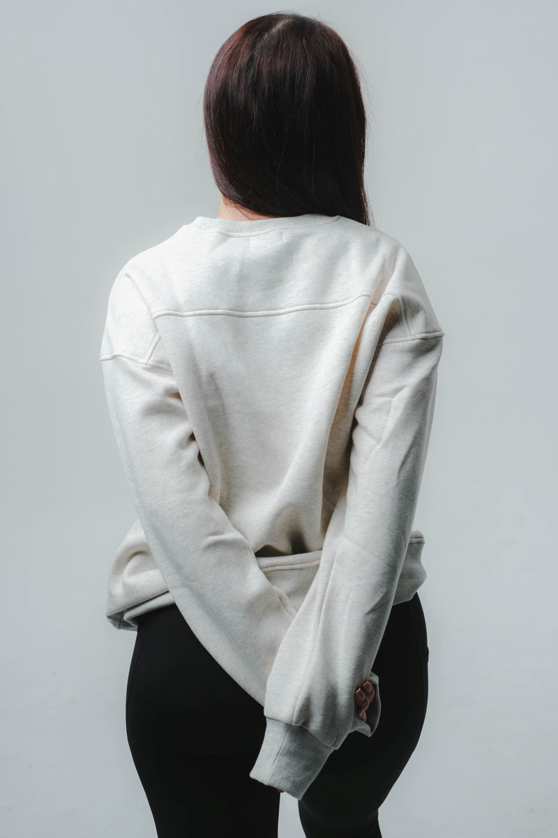 The Crew Sweater - Platinum Marle