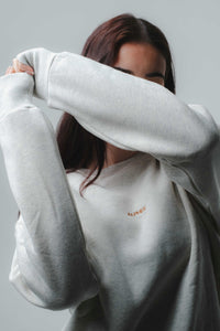 The Crew Sweater - Platinum Marle