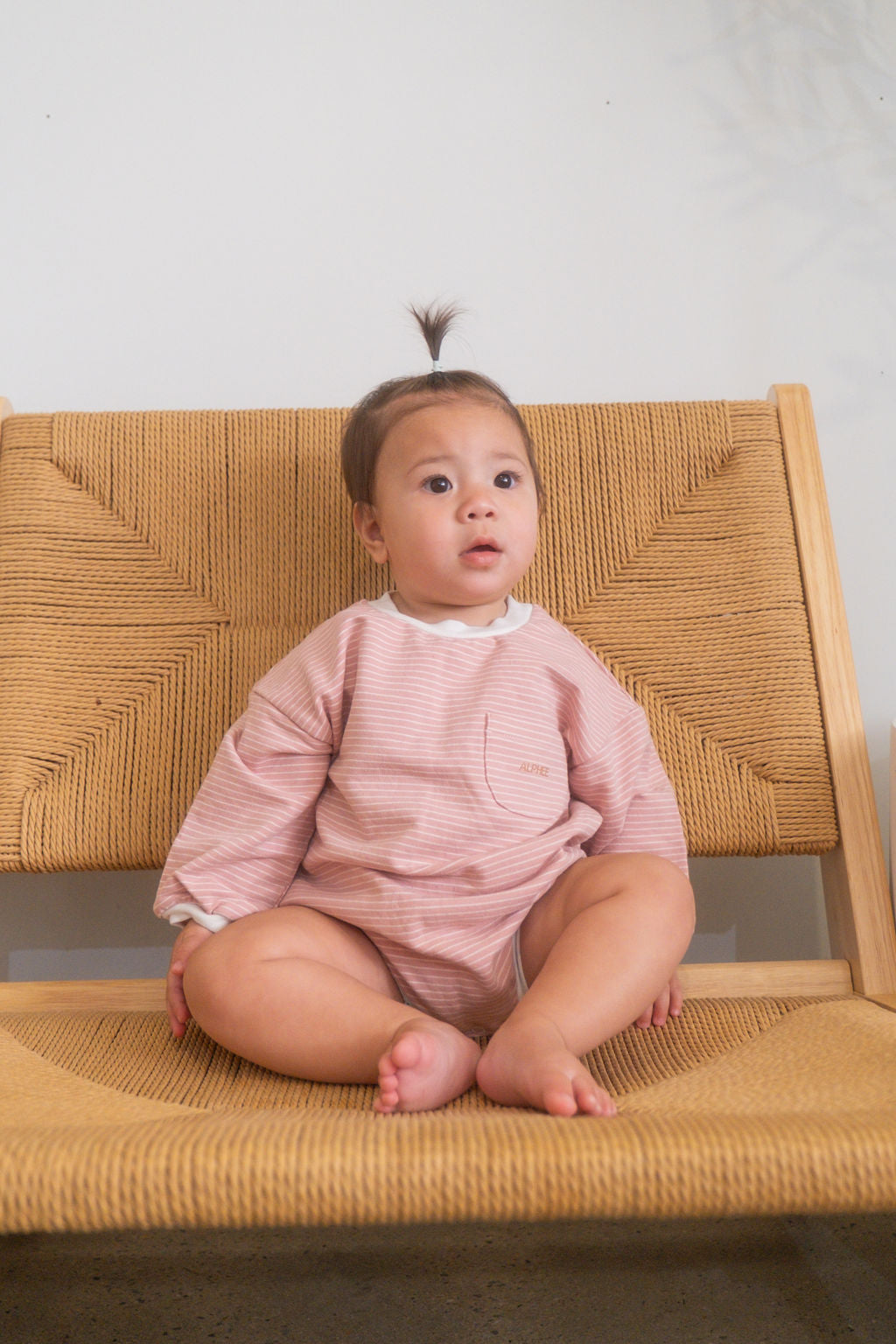 The Striped Romper - Marshmallow