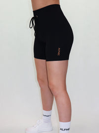 The Ribbed Shorts - Black