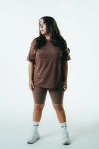 The Oversized Tee - Washed Chocolate