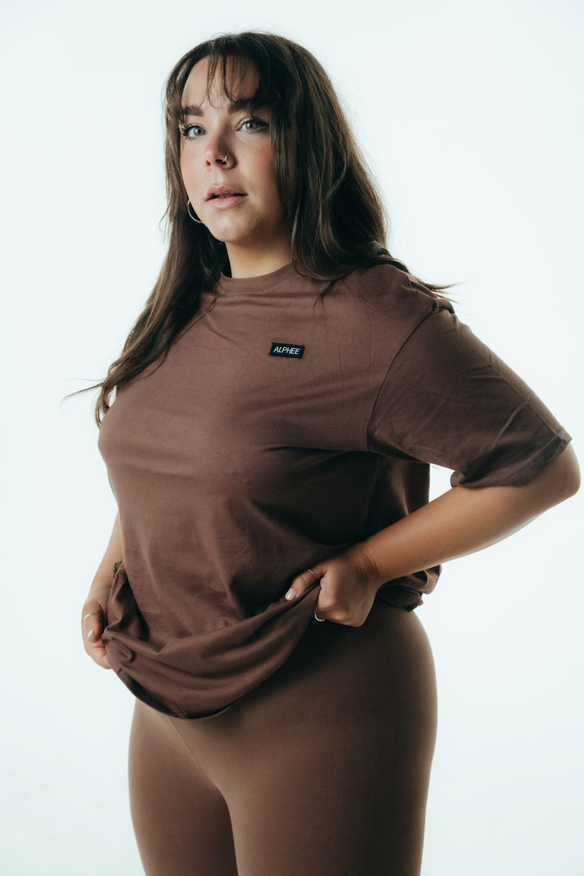 The Oversized Tee - Washed Chocolate