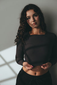 The Square Neck Long Sleeve - Lead