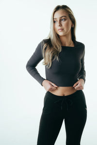 The Square Neck Long Sleeve - Lead