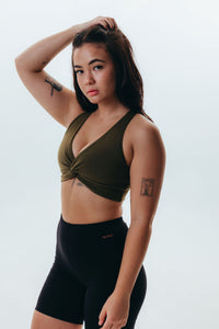 The Sporty Bra - Olive