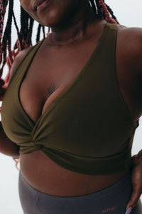 The Sporty Bra - Olive